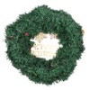 Christmas Wreath Snow Pine Cone Xmas Ball Wreath for Indoor