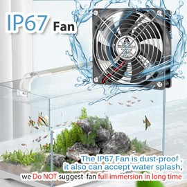 DC 12 V 120 mm Fan IP67 120 x 25 mm Case Fan Double Ball Bearing Brushless Cooling Fan for Computer PC Laptop