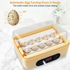 Chicken Egg Incubator, Automatic Egg Hatching Incubator,4-6 Mini Eggs Poultry