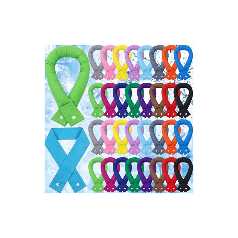 Cooling Neck Wraps 32 Pack, Eurzom Ice Wrap Scarves for
