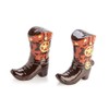 MDI Australia TJ-SP_CB Cowboy Boots Salt & Pepper Set, Brown