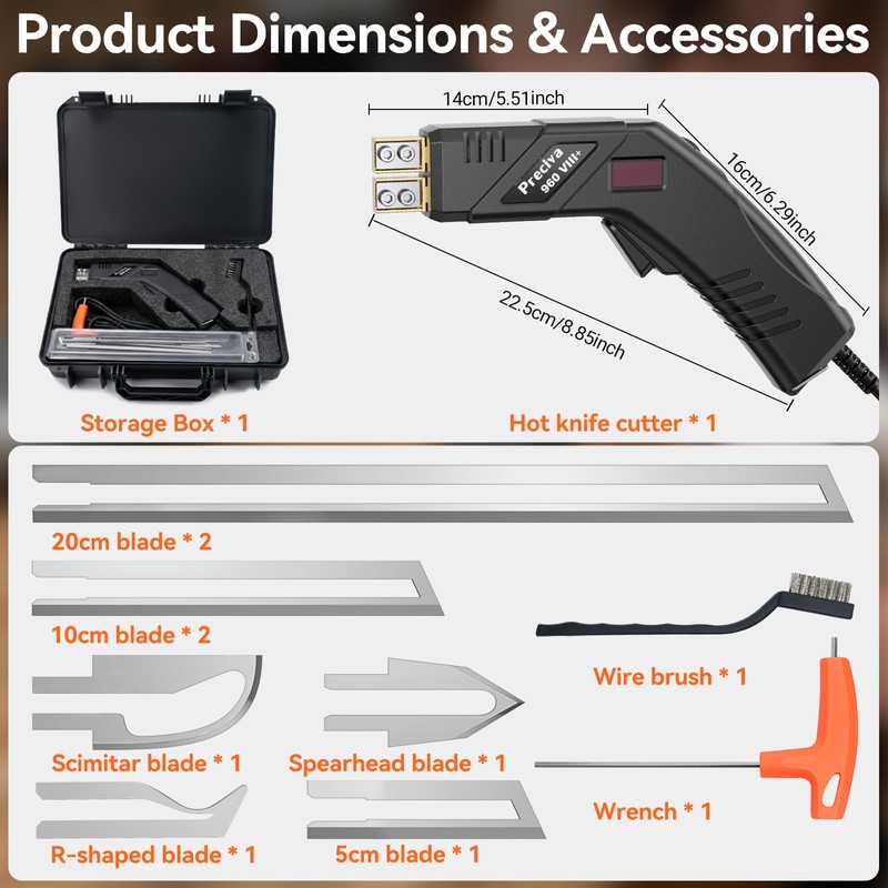 Preciva Hot Knife Foam Cutter Kit with Case, Electric Foam