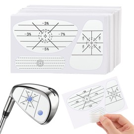 Bibabala Golf Impact Tape Club Impact Stickers for Woods Irons and Putters, No Residue Golf Accessories for Swing Practice(White)