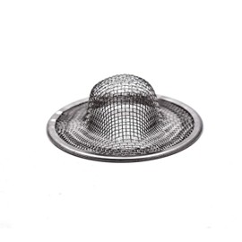 Antrader Kitchen Sink Strainer, 2Pcs Stainless Steel 2-Inch Diameter Mesh Round Filter Bathroom Bathtub Wash Basin Garbage Disposal Basket Filter