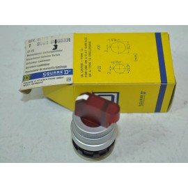 Square D Red Illuminated Selector Switch Model# D3G5XR