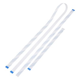 Camera Ribbon Cable, Camera Cable 30 cm 50 cm 100 cm, 3 Pieces/Set 15-Pin 30 cm 50 cm 100 cm FFC Ribbon Flexible Flat Cable for Module Camera (White)