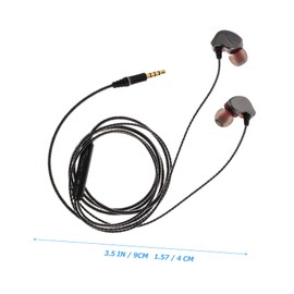 IWOWHERO Ear Bass Earbuds with Microphone for Gaming and Music Type C Compatible Ergonomic Fit for Gym and Workout Grey Audio Headset Line Control