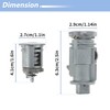 PARSKILO No.5003843AB/5003843AA Ignition Lock Cylinder and Door Lock for Jeep