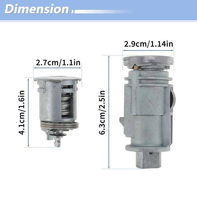 PARSKILO No.5003843AB/5003843AA Ignition Lock Cylinder and Door Lock for Jeep