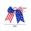 4th of July Large Cheer Hair Bows 8" Patriotic Flag