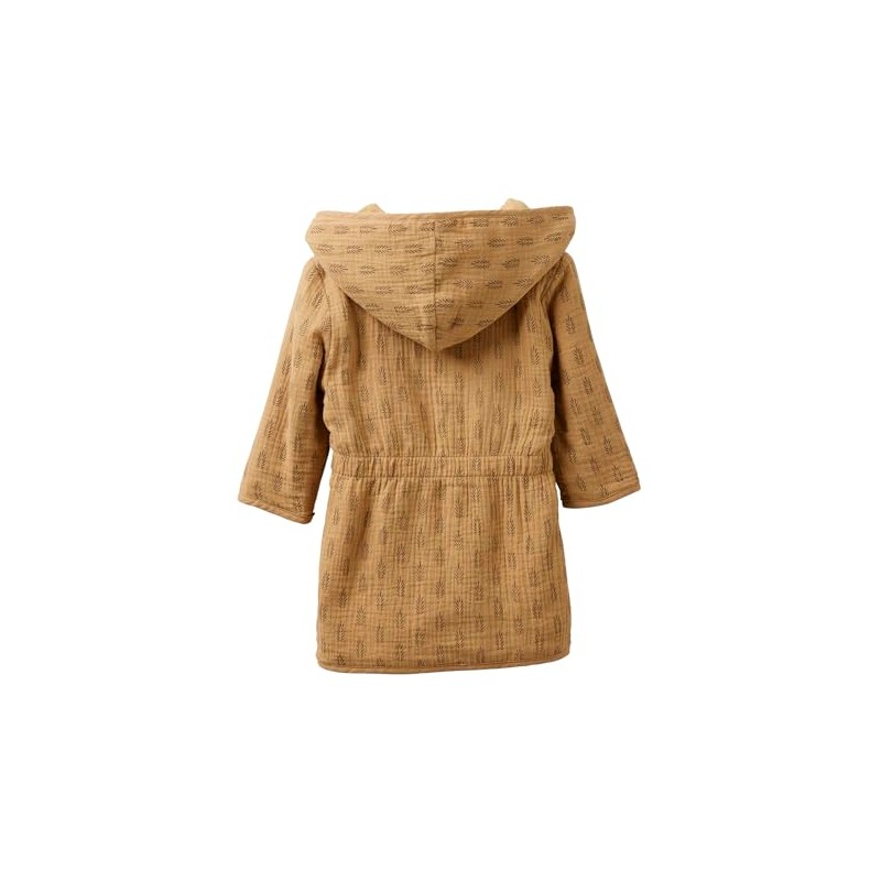 Vertbaudet Ethnic Muslin Baby Bathrobe, ochre