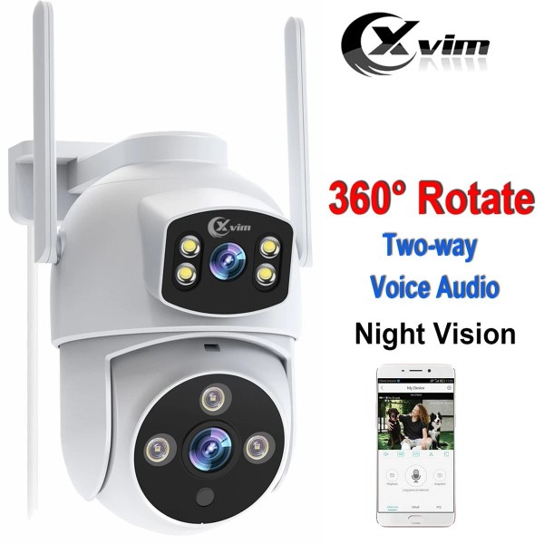XVIM 8MP Dual Lens Security Camera Outdoor WiFi PTZ IP