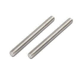 Awclub Fully Threaded Rod, M10-1.5 Thread Pitch, 120mm Length 304 Stainless Steel Thread Bar Studs Rods, Right-Hand Threads 5pcs