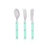 Saber cutlery 3 piece dessert set, pastel green / 사브르