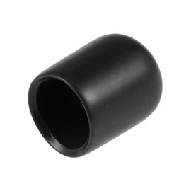 sourcing map Rubber End Caps 9 mm ID Vinyl Round End Cap Screw Thread Protection Black Pack of 80