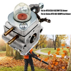 Carburetor Compatible with Bolens MTD 400 180MPH Leaf Blower H25B 41AS79MY735 Replacement Carb