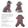Dog Pajamas Soft Stretchy Machine Washable 4 Legged Striped Puppy