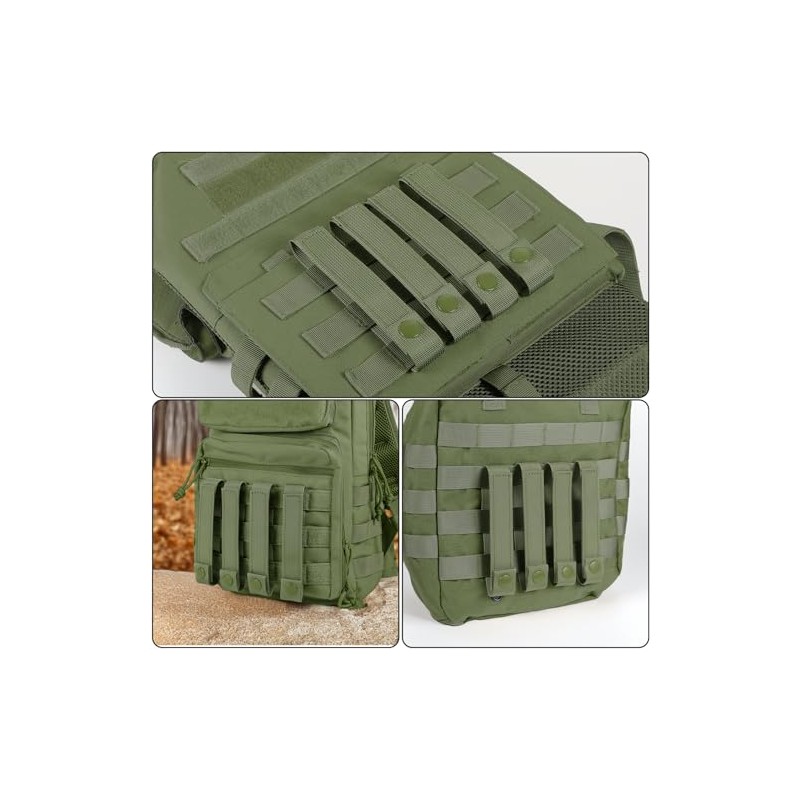 4 Pack Molle Straps with Snaps 6 inch, Tactical Mod