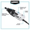 HART 1 Amp 2-Speed Rotary Tool Kit with 10 Accessories