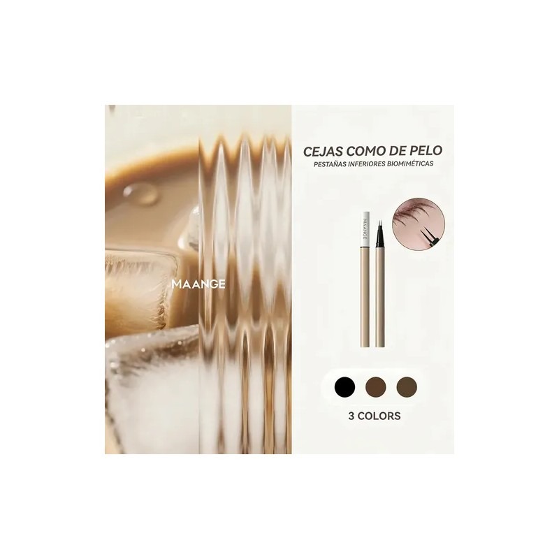 Lapiz Para Cejas,Delineador de Cejas LíQuido,Efecto 3D Waterproof,Natural Lapiz De