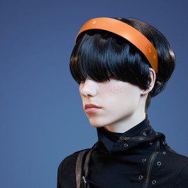 Master Massage H1 Fashion Hairband Head Massager - Slim & Lightweight, 11 Vibrating Heads, 5 Modes, 3 Intensities from Gentle Fingers to Acupressure (Lime Orange)