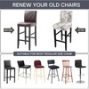 SearchI Bar Stool Covers Set of 4, Stretch Washable Barstool