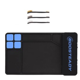 Cleaning Mat, Anti-Slip Rubber Mat, Magnetic Cleaning Pad with Integrated Box 15.9" x 9.8" - Color: Army Green