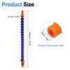 uxcell 4Pcs G3/8" Thread Flexible Water Oil Coolant Pipe Hose,