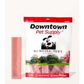 Downtown Pet Supply Strawberry Yak Chews for Dogs Nutrient-Rich Himalayan Dog Chews, Long Lasting, Odorless and Easy to Digest - 1 LB