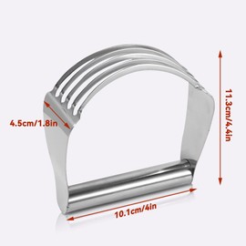Agatige Mezclador De Masa, Batidora De Repostería, Batidora De Masa Spring Chef, Cortador De Masa Manual De Acero Inoxidable, Herramienta De Cocina Manual Para Hornear, Chef Accesorio Cocina Y Hogar