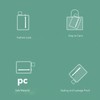 Flat Water Bottle Plastic Leakage Proof Transparent Square Portable A5