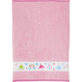 Erwin Müller Children's Bath Towel Terry Towel Princess Cotton Cuddly Soft Absorbent Durable with Hanger Pink Size 70 x 110 cm