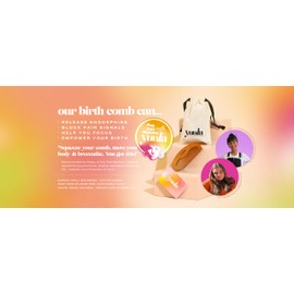The Yuula X Pop That Mumma Birth Comb & Guided Relaxation Audio, Backed by Midwives