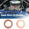 sourcing map Pack of 20 Flat Washers Copper Washers Sealing