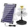 6W Solar Fountain Pump for Bird Bath with 9 Nozzles