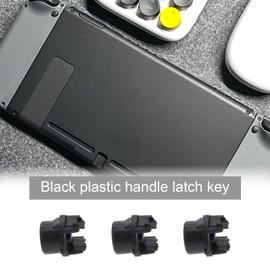 YINETTECH 4PCS Release Eject Lock Buttons Compatible with Switch compatible with Joy-Con Controllers Replacement Parts Plastic Black