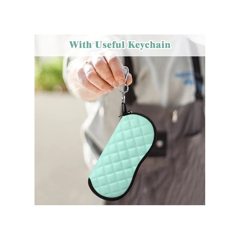 MoKo Sunglasses Soft Case Ultra Light Neoprene Zipper Eyeglass Case