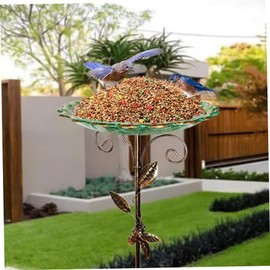 Metal Bird Bath for Outside, Garden Bird Bath 30 Inch, Freestanding Bowl, Decorative Birdbaths for Outdoors