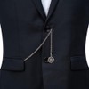 Kchss Pocket Watch Chain Double Albert Chain T-Bar Watch Chain
