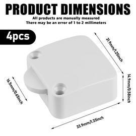 Door Contact Switch Cabinet Switch 4 Pieces Cabinet Switch Light Switch Snap Holder Door Switch 2A 250V Chest Switch Door Switch for Furniture Door Kitchen Cabinet Wardrobe Switch