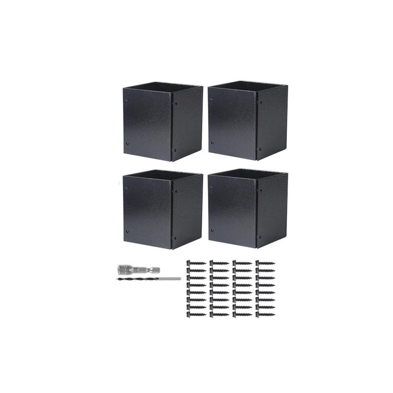 Post Base Protectors Stainless Steel, Range 3.3-6in Adjustable Column Protect