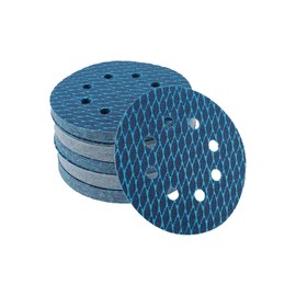 VekAuto 50 Stk. Schleifscheiben, 5 Zoll 8 Loch 60 Körnung Klett-Schleifpapier Universal für Metall, Holz, Kfz-Reparatur Haltbarkeit und Flexibilität Aluminiumoxid Weiches Tuch Blau