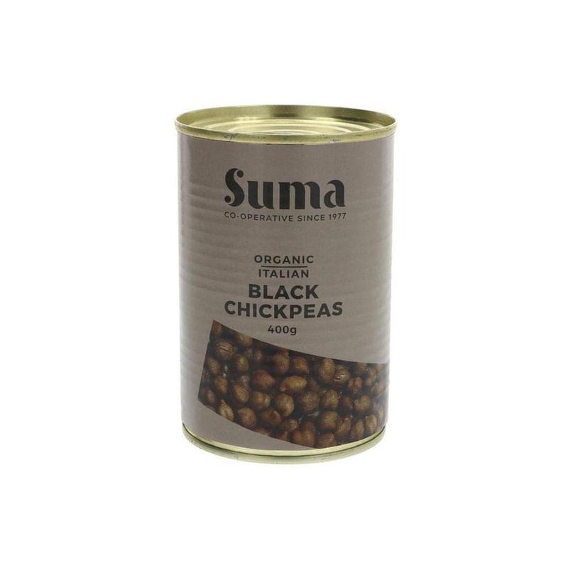 Suma Organic Black Chickpeas, 400g