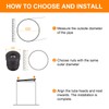 uxcell 8Pcs Inserts for Round Tubes with M6 Thread, for
