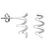SOFIA MILANI - Women's Earrings 925 Silver - Twisted Stud