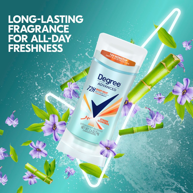 Degree Antiperspirant Deodorant Stress Control 72-Hour Sweat & Odor Protection