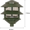 Nuvo SF77/323 One 2 Louver Hood Outdoor Pagoda Landscape Pathway
