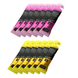 Torq Energy Gels with Guarana (Natural Caffeine) - Selection Box of 12 Gels (6 x Forest Fruits, 6 x Banoffee)