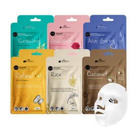 Celavi - Mascarilla facial de 12 unidades K-Beauty para el cuidado de la piel de Corea, cuidado facial hidratante                                     
