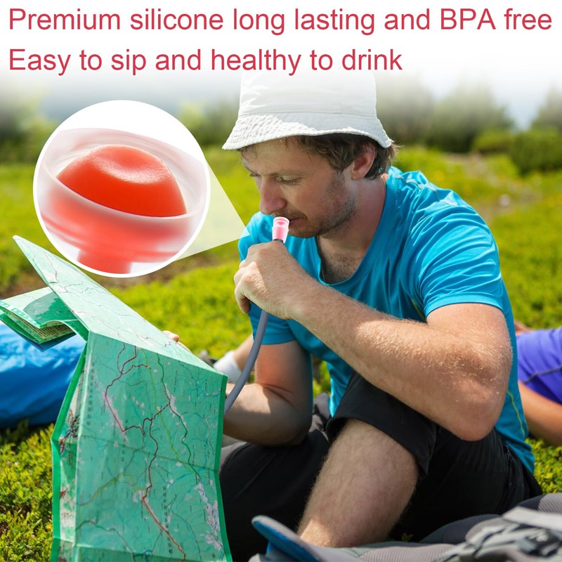 PEUTIER 6pcs Bite Valve Replacement Sheath for Osprey, Silicone Hydration